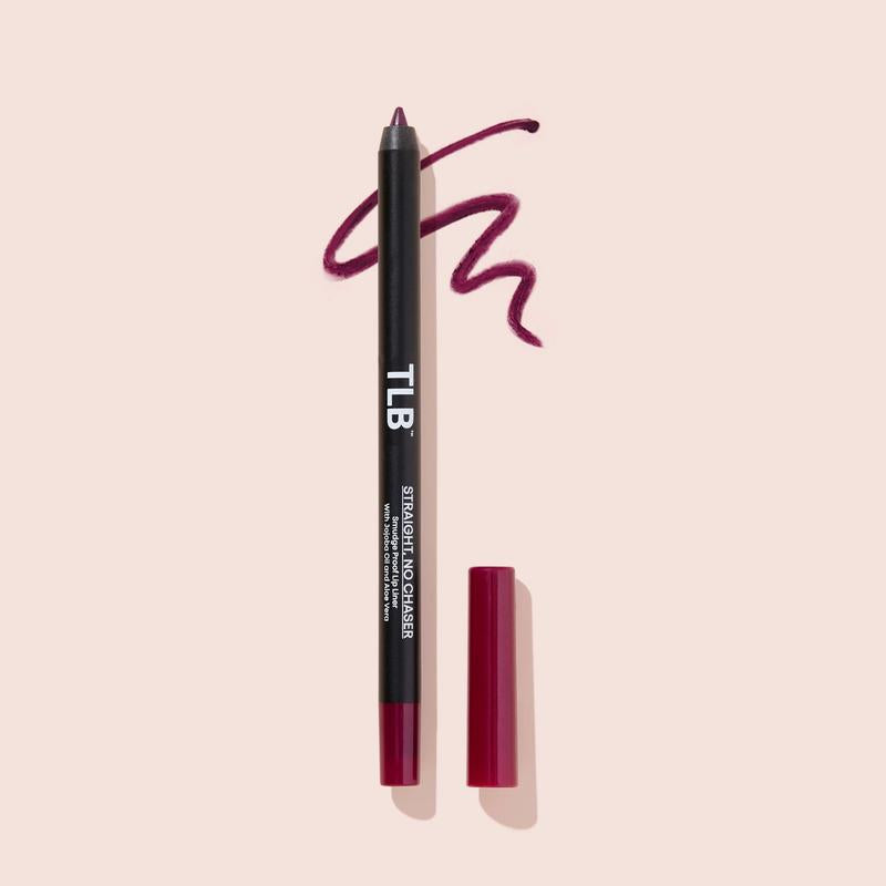 The Lip Bar, Straight Line Creamy Lipliner, Matte, Nourishing Cosmetic - 1 Pack Eyeliner Makeup Pigment Aloe