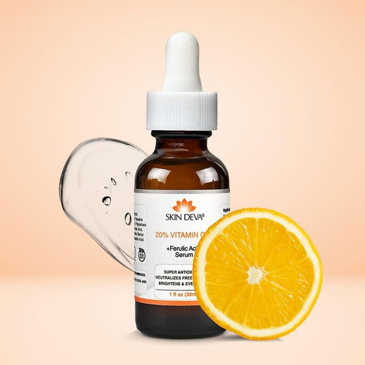Skin Deva Vitamin C E Ferulic Acid Serum , All Skin Types Skincare Comfort Brighter Plumper