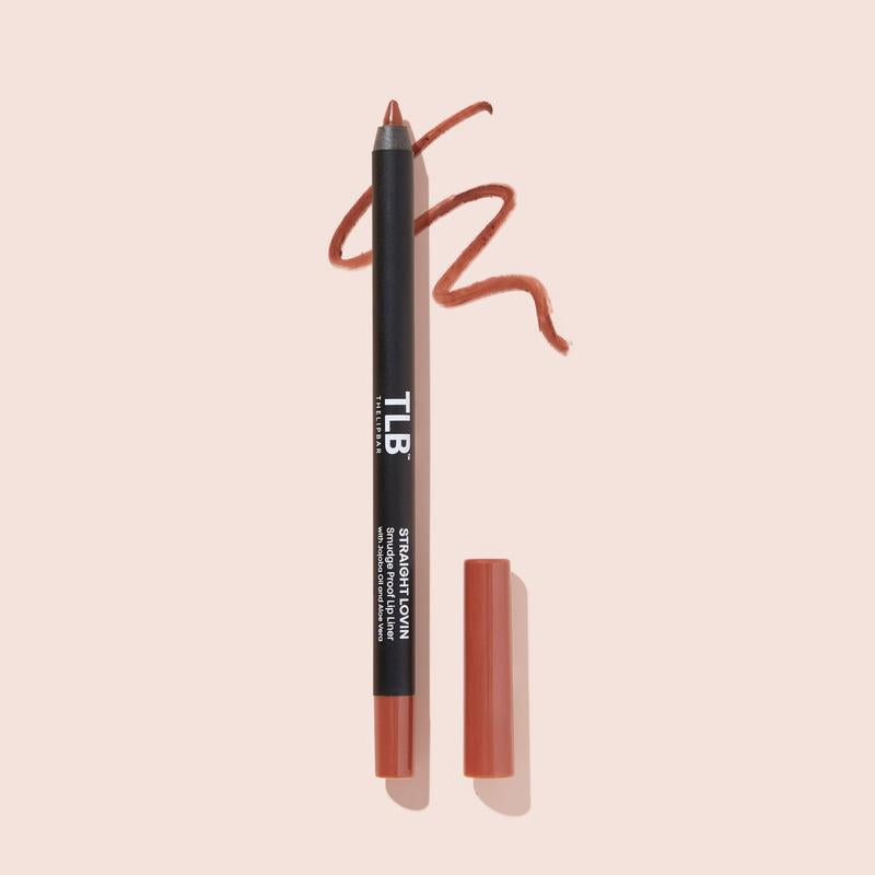 The Lip Bar, Straight Line Creamy Lipliner, Matte, Nourishing Cosmetic - 1 Pack Eyeliner Makeup Pigment Aloe