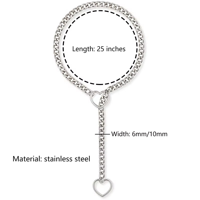 "Love in Chains: The 'I Promise This Heart Won't Break' Punk Rock Necklace for When You Want to Rock Out and Lock Down!"