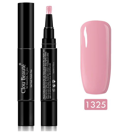 Pure Color Gel Nail Polish Pen - Base & Top Coat Hybrid Soak Off Varnish for Perfect UV Manicure