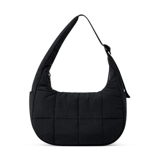 Small Puffer Crescent Shoulder Bag Quilted Purse Forwomen Nylon Handbag with Adjustable Strap Girl Gifttravel Dating Springtok