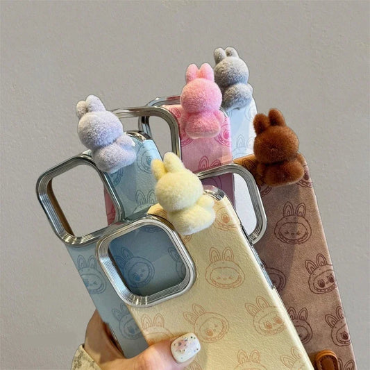 3D Cartoon Labubu Doll Foriphone 11/12/13/14/15/16 Series Phone Case All Inclusive anti Drop Cute Fashion Phone Protection Case