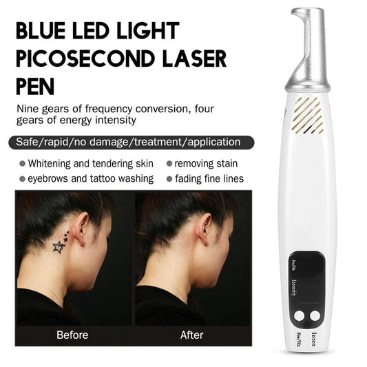 Handheld Picosecond Laser Pen Tattoo Scar Freckle Removal Machine Skin Beauty Device