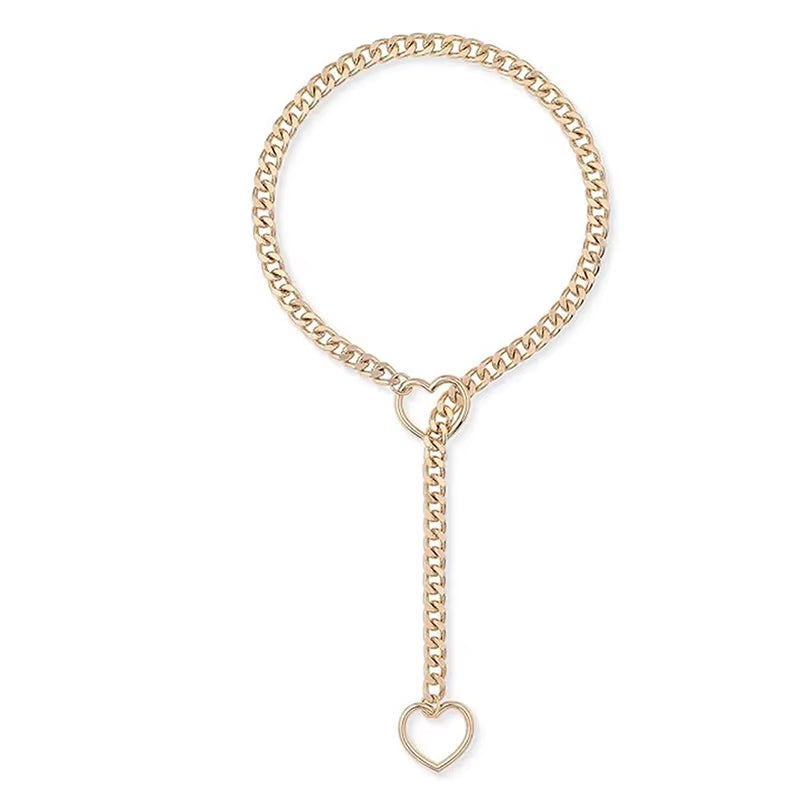 "Love in Chains: The 'I Promise This Heart Won't Break' Punk Rock Necklace for When You Want to Rock Out and Lock Down!"