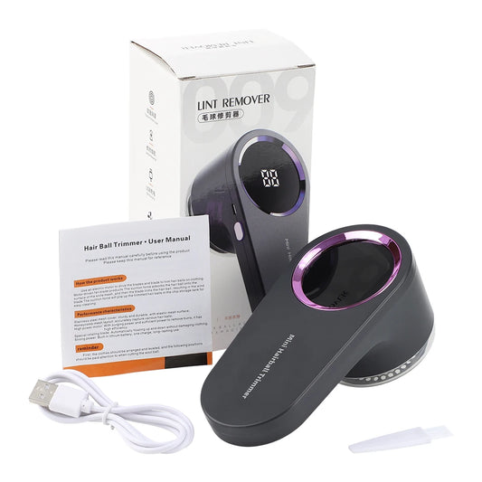 Electric Hairball Trimmer Household Clothes Shaver Fabric Lint Remover USB Rechargeable Fluff Fabric Shaver Cleaning Device