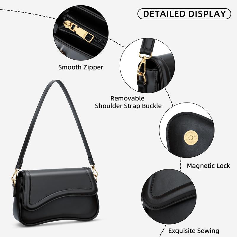 KKXIU Shoulder Bag for Women Small Clutch Purses Cute Hobo Handbag Trendy Underarm Bag